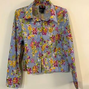 REDD Jeans Embellished Floral Blouse Sz 14
#308